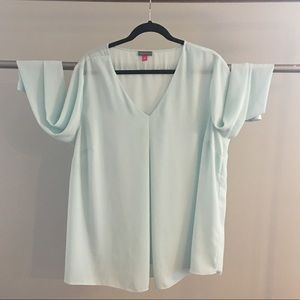 Vince Camuto chiffon aqua 2X flowy XXL